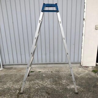 アルミ足場台 折り畳み足場台 脚立 軽作業用 6段 182cmの画像