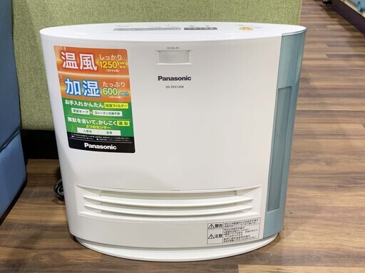 【苫小牧バナナ】2018年製 パナソニック/Panasonic 加湿セラミックファンヒーター DS-FKS1204 ホワイト 清掃済み