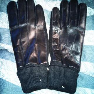 婦人手袋黒色