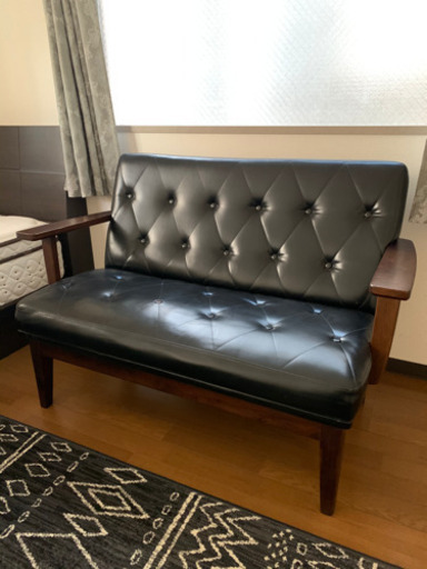 美品 TOYO FURNITURE トーヨーファニチャー ヴィンテージシリーズ 2シーターソファ / カリモク60好きに 定価6万円程