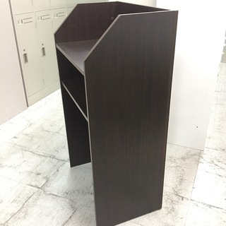中古良品　演台　 演説台　 教壇 　司会台　ダークブラウン　配線...