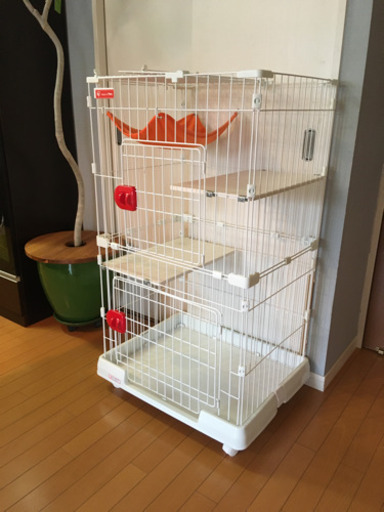 ミニキャットケージ 2段 （組立品）