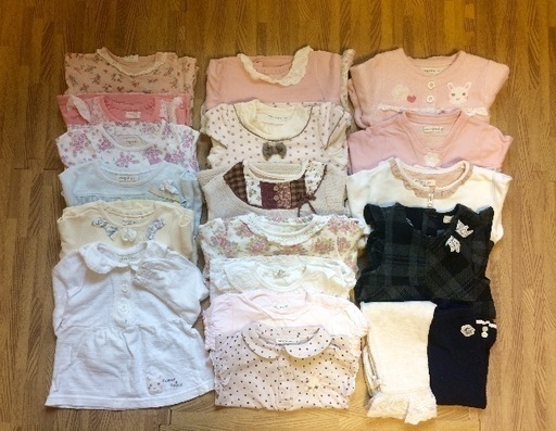 《ALLキムラタン☆19着》女の子服 サイズ80 まとめ売り