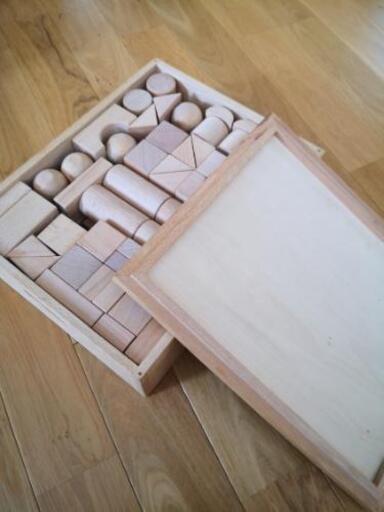 無垢積み木　木箱入り