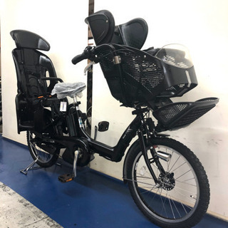ブリヂストン アンジェリーノ 20インチ 3人乗り 8.7ah 黒 電動自転車