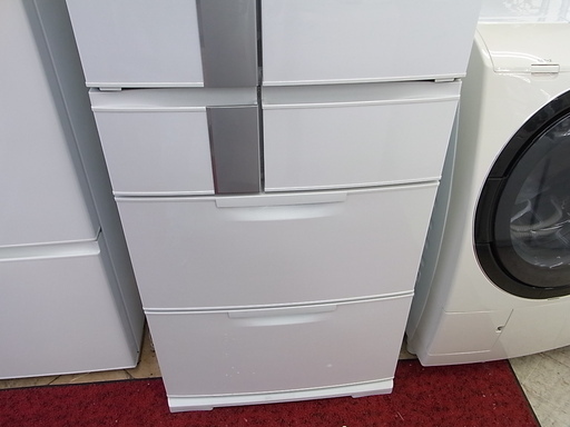 三菱 520L 2013年製 6ドア 冷蔵庫 MR-JX52W