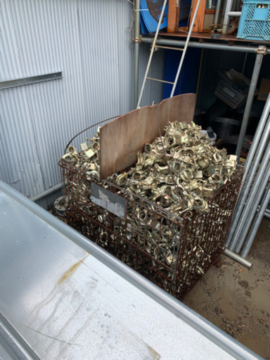 安全鋼板/単管／ジョイント／直クランプ／自在クランプ他　美品、サビ少