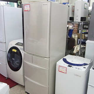年末のプロモーション大特価！ 5ドア 2014年製 426L パナソニック 冷蔵庫 エコナビ NR-E438T-N 冷蔵庫・冷凍庫