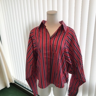 ストライプシャツ　マルチストライプ