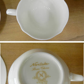 Noritake  シフォン カップ＆ソーサー 6客セット Bone China ノリタケ☆ 札幌市 北区 屯田 の画像