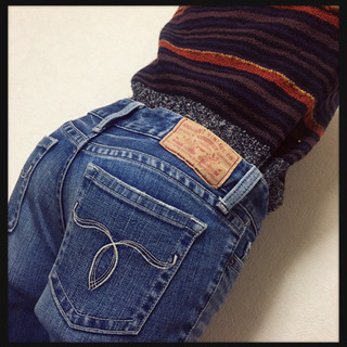 ［moussy］ヴィンテージデニムタイトストレートパンツ ジーン...