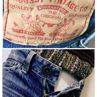 ［moussy］ヴィンテージデニムタイトストレートパンツ ジーンズ ジーパンの画像