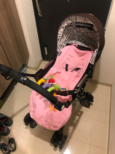 ベビーカー A型 アップリカ ソラリア SORARIA ブラウン