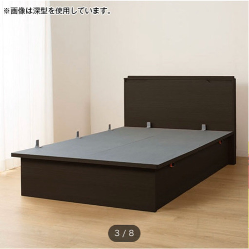 収納抜群のダブルベッド(ニトリ)