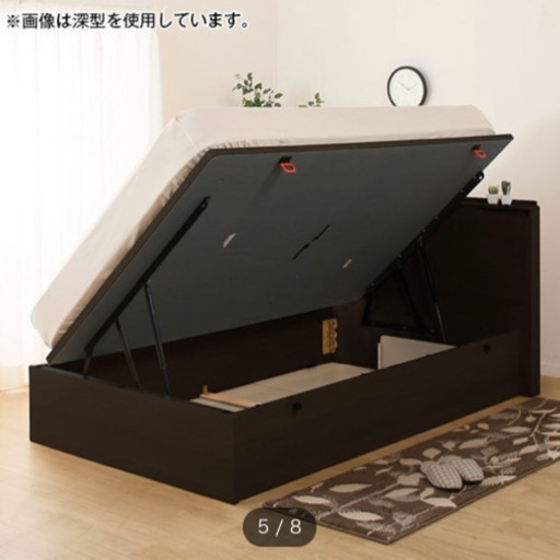 収納抜群のダブルベッド(ニトリ)