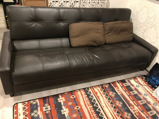 ❣️美品❣️3人掛　ワンプッシュ ソファーベット