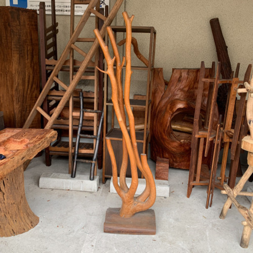 木のオブジェ　アンティーク