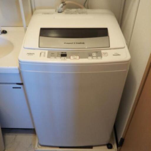 【2019年購入】洗濯機AQUA (7kg ) ホース付