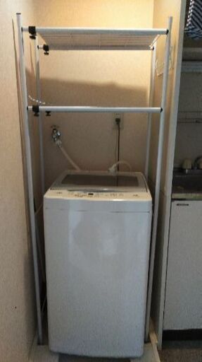 [決定]　AQUA　アクア　2017年製　洗濯機5.0kg+ランドリーラック