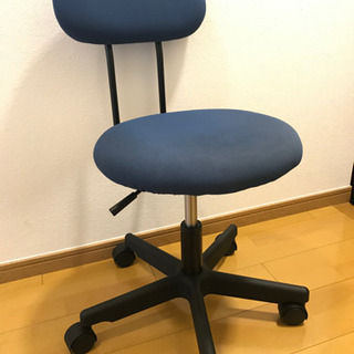 無印良品  ワーキングチェア(青)