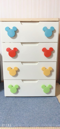 ミッキーマウスの4段タンス