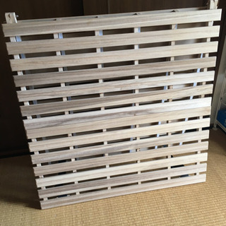 使用数回美品　桐すのこ　折り畳み　マットレスの画像