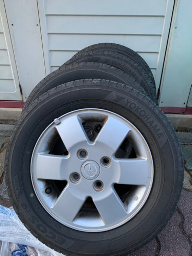 スクラム・エブリィなどに。ホイール付きノーマルタイヤ4本セット