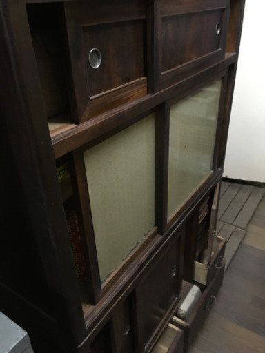 古い アンティーク水屋箪笥