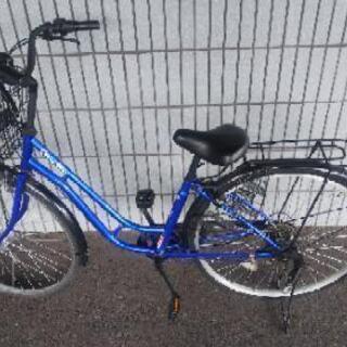 自転車 オートライト 6段階変速 27インチ