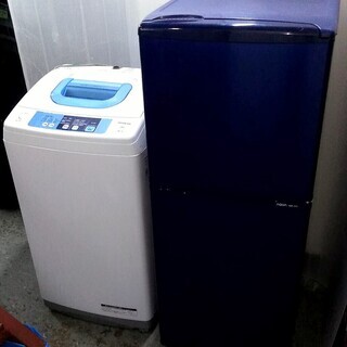 配達設置? 生活家電セット ブルー系セット 冷蔵庫 洗濯機 スリムコンパクト
