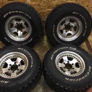 【BFGoodrich Terrain T/A 31x10.50R15LT】夏タイヤ 4本【WORK 社外 15インチ 8J6HPCD139.7±0】深リム (VTM98) クレジットカード QR決済可能