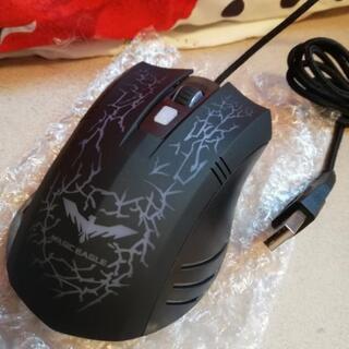 【新品未使用】七色ライト　ゲーミングマウス①