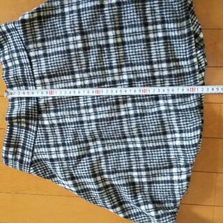 シャギー生地フレアスカートの画像