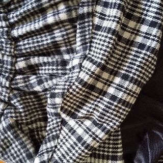 シャギー生地フレアスカートの画像