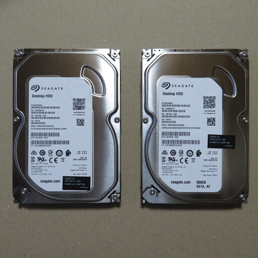 127_SEAGATE 3.5inch HDD-500GB（2台セット）