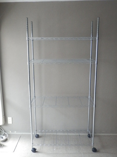 スチールラック4段　全長180ｃｍ
