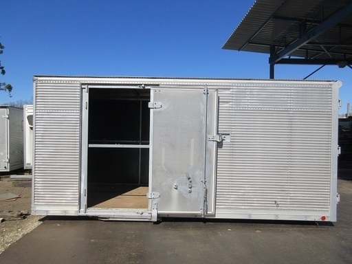 ♪千BA35♪物置♪コンテナ♪手頃♪スライドドア付♪アルミ箱♪