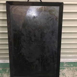バーベキュー鉄板　大型厚み2ミリ板　中古　キャンプなどに
