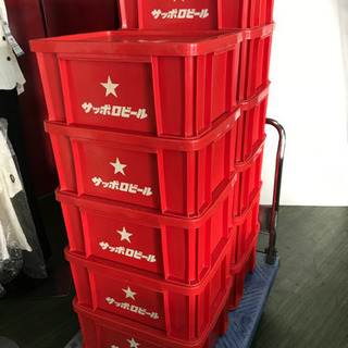 レトロコンテナBOX☆81972サッポロビール赤の画像