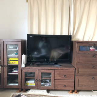 テレビ台　棚　4点セット