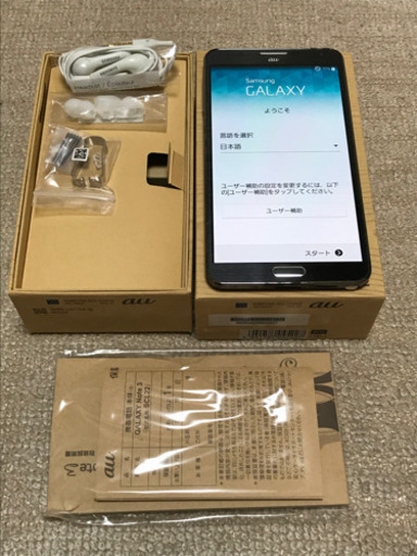 ☆取引中☆ au SCL22 ブラック GALAXY NOTE 3