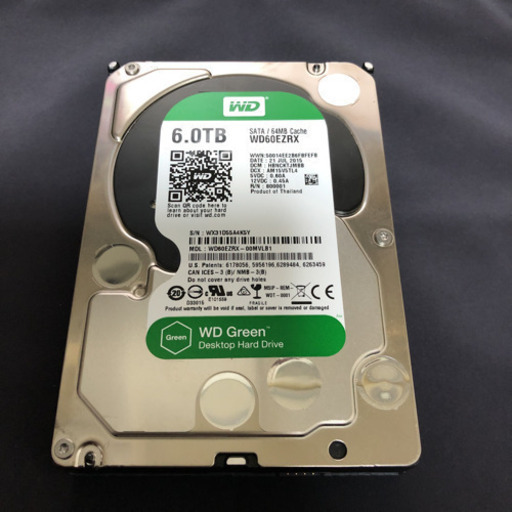 WD60EZRX  6T HDD ウェスタンデジタル　ハードディスク