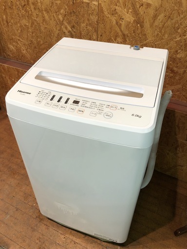 【管理KRS172】Hisense 2018年 HW-G60A 6.0kg 洗濯機
