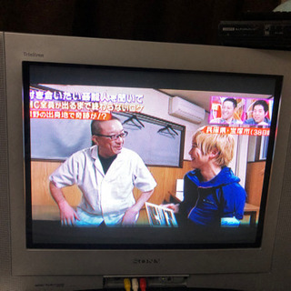 ブラウン管テレビ　地上デジタルチューナー付き