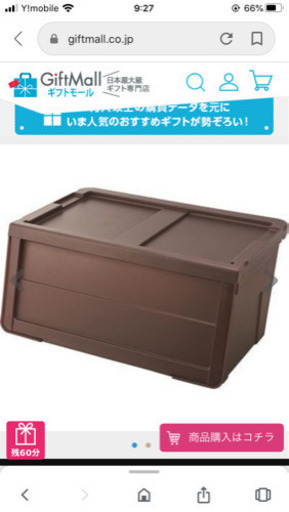 前開き型衣装ケース　ブラウン　2つ