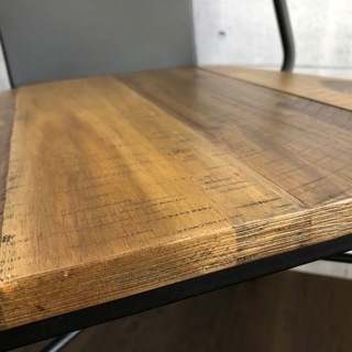 【展示品処分特価】 ダイニングチェア 2脚組 アカシア 無垢材 アジアン ヴィンテージの画像