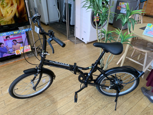 美品 TRADEA 20インチ折り畳み式自転車 felice ギア付き ライト付き 鍵付き