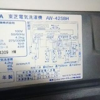 中古洗濯機　無料
