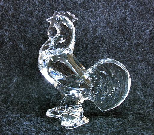 バカラ 鶏 酉 クリスタルガラス フィギュリン 装飾品 置物 ニワトリ 南12条店