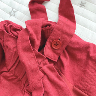 大きいサイズ 肩紐付きスカートの画像